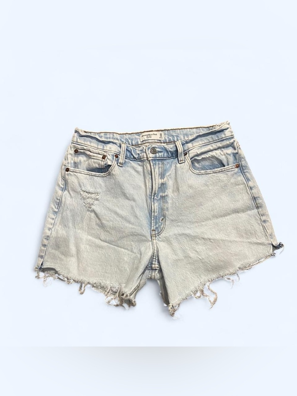Abercrombie and fitch light wash denim shorts
